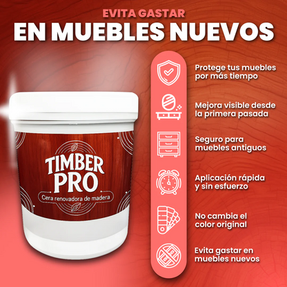 TIMBER PRO - Cera Renovadora de Madera