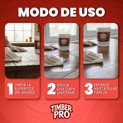 TIMBER PRO - Cera Renovadora de Madera